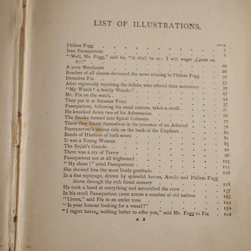 * Rare * Jules Verne Around The World in Eighty Days 4th Edition 1875 - Foto 8 di 24