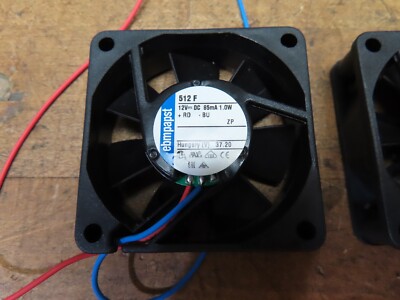 Ebmpapst 512F axial cooling fan 12V 85mA DC 1.0W (@D88)