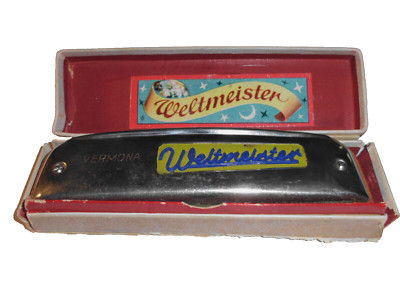 Vermona Weltmeister Mundharmonika, vintage, OVP