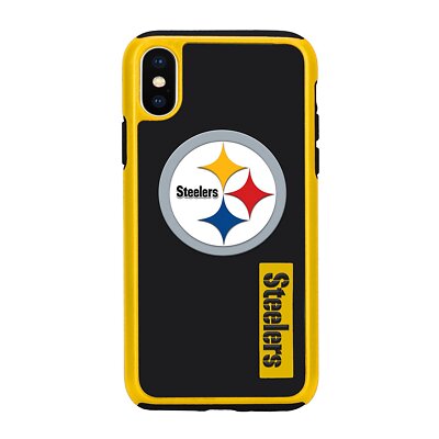 FOCO NFL Pittsburgh Steelers Dual Hybrid Case for iPhone X & XS (5.8'')