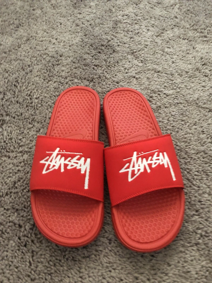 Benassi x online stussy slides resell