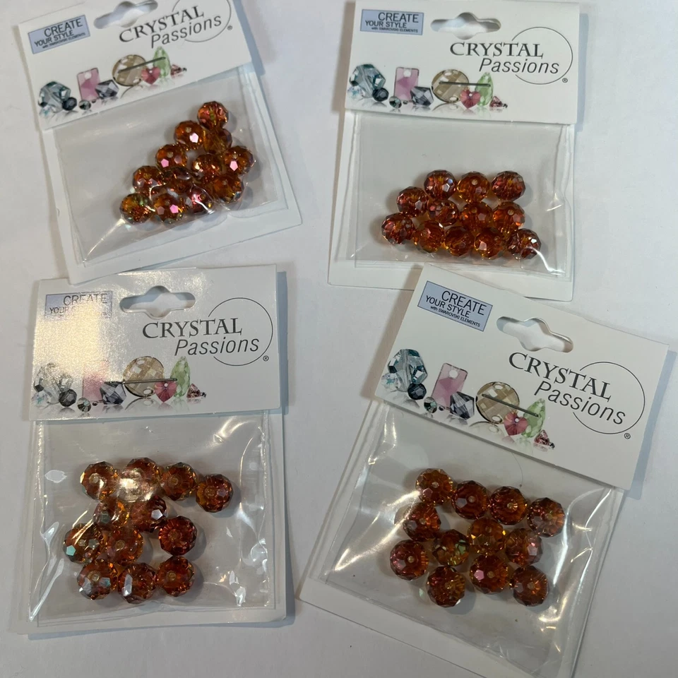 LIQUIDACIÓN ¡Al por mayor! 10 paquetes 120 piezas Swarovski Elements Rondelle bronce 8 mm Foto 3 de 4