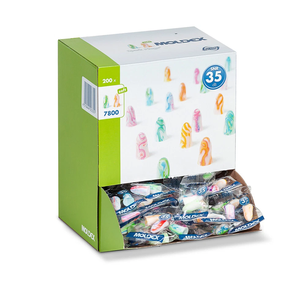 Gehörschutz Ohrstöpsel MOLDEX 7800 Spark Plugs SNR 35dB angenehm softig - Bild 2 von 3