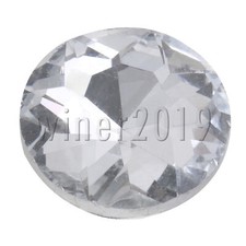 Rhinestone Sew On Upholstery Crystal Sofa Headboard Buttons 2cm Dia Pack of 60