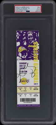 Kobe Bryant Signed 81 Point Full Ticket Jan. 22, 2006 PSA DNA MINT