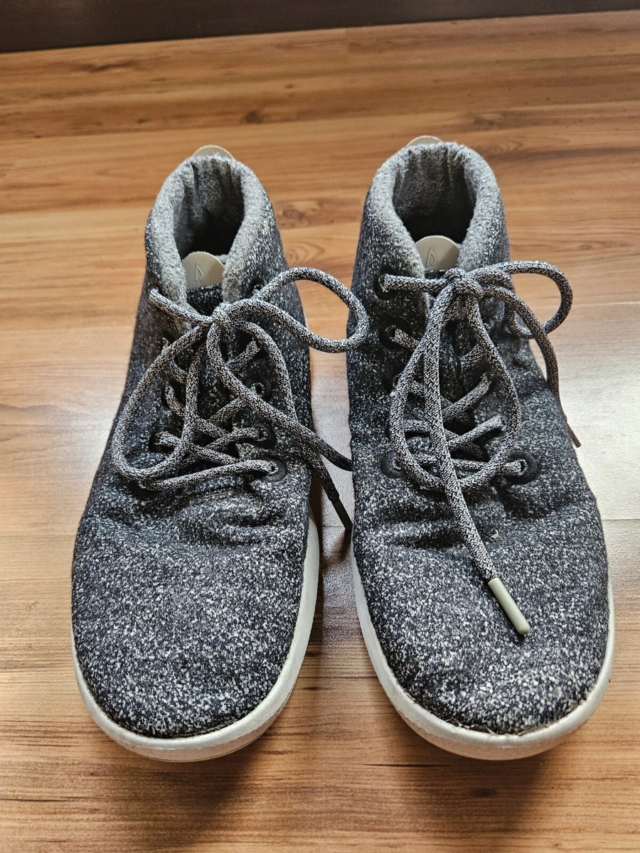 ALLBIRDS MENS WOOL RUNNER UP MIZZLES SIZE 13 HIGH TOP GRAY  display picture 3