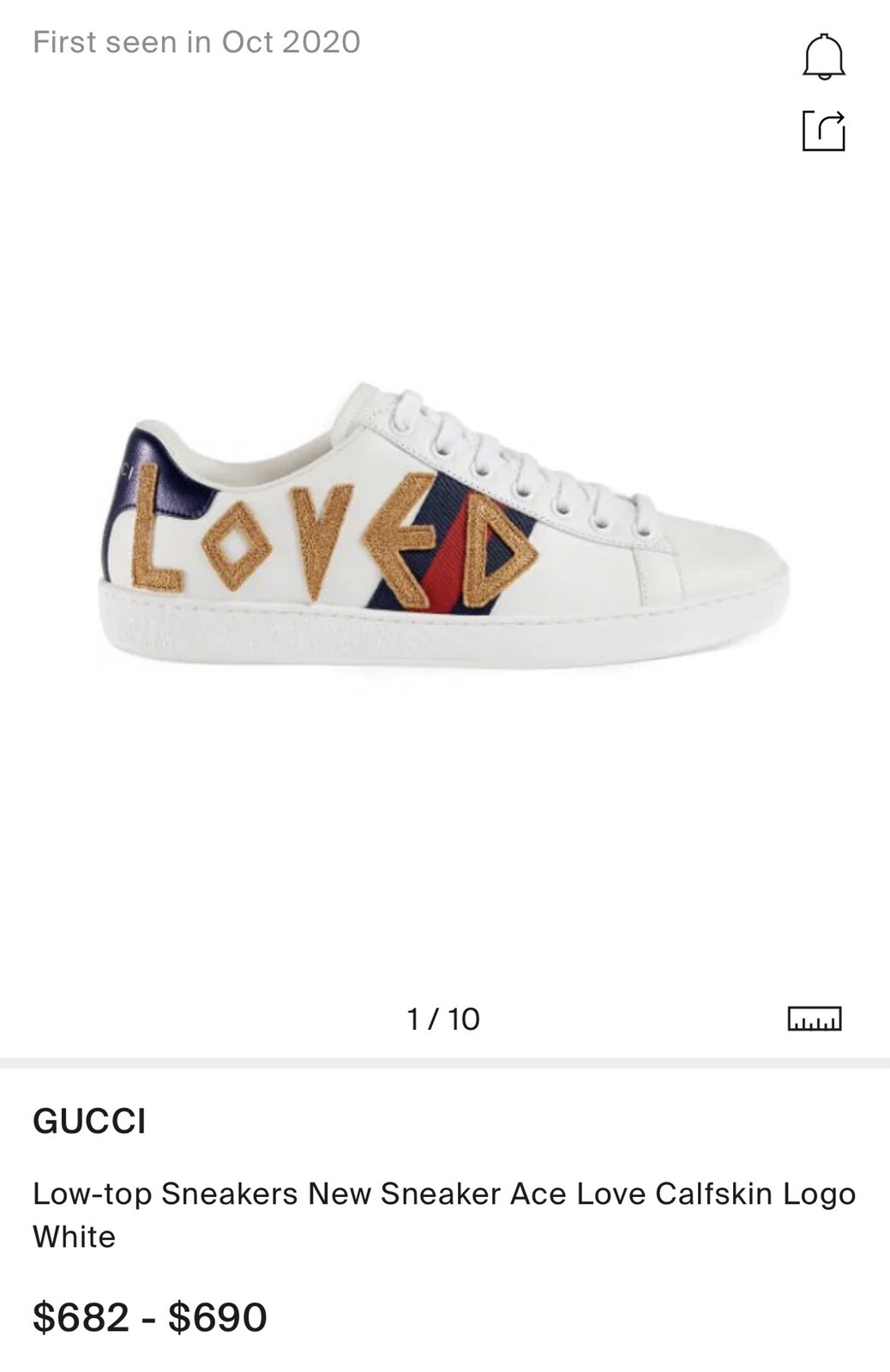 gucci ace web trainers