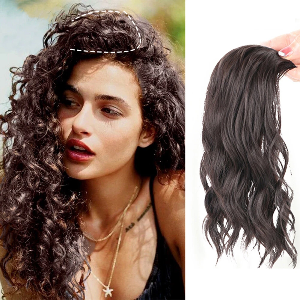 Curly side bangs deals