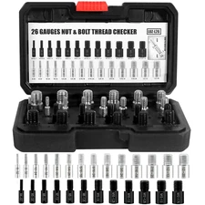 26 Male/Female Gauges - 14 Inch & 12 Metric (26-Piece) (26 Gauges - 14 Inch & 12