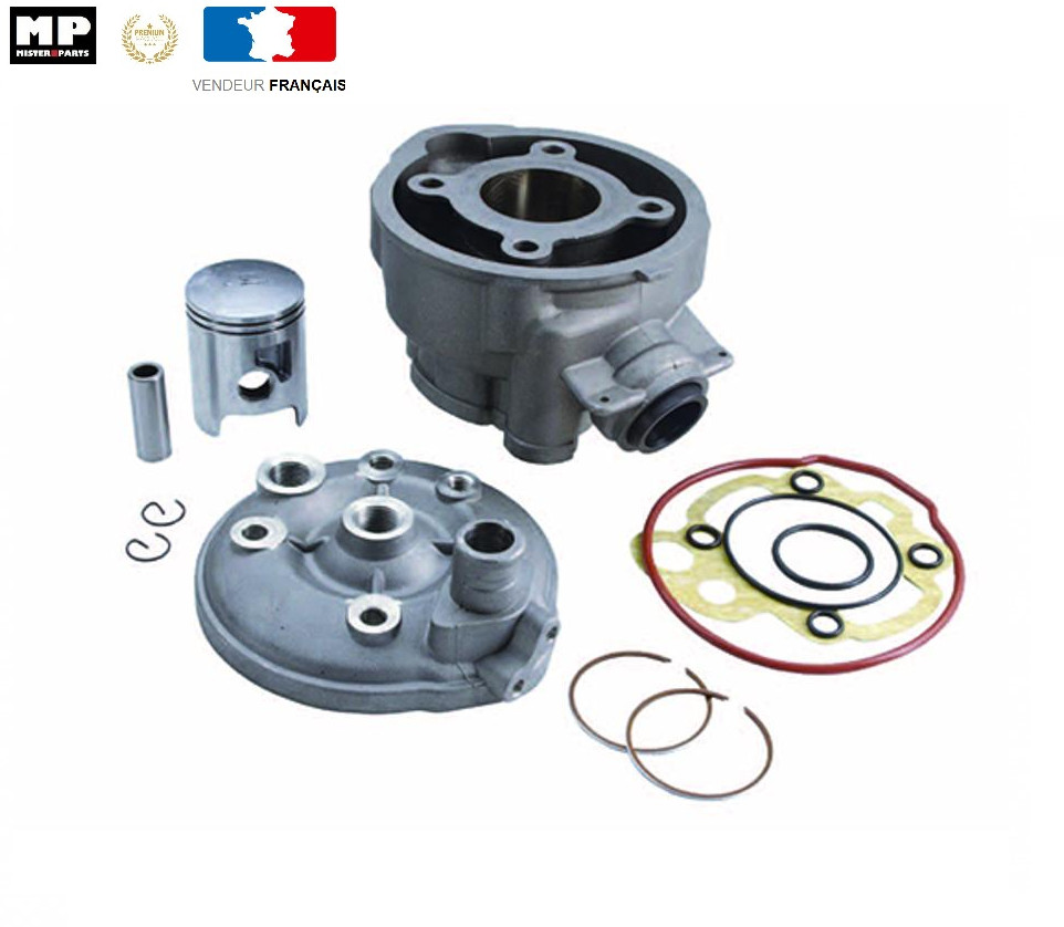 Cylindre culasse AM6 aluminium avec joints pour YAMAHA et MBK