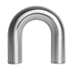 180 Degree OD 76.mm 3" Aluminum Intercooler Intake Pipe Piping Tube Hose