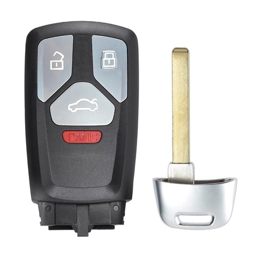 2 para Audi A4 A5 Q7 SQ5 TT 2017-2019 llave remota inteligente llavero 4M0 959 754 AK- 433 MHz - Imagen 3 de 6