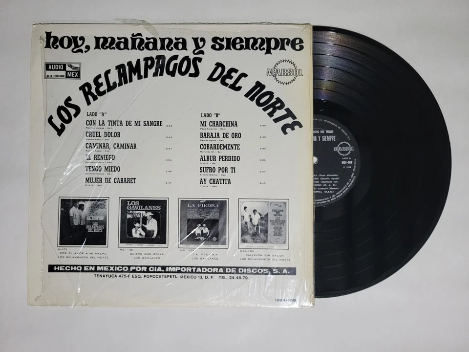 Los Relampagos del Norte Ayer Hoy y Siempre LP Vinyl Mexico Ramon Ayala NM Foto 2 de 4