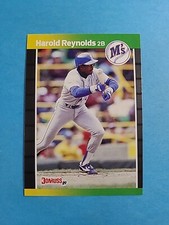 HAROLD REYNOLDS 1989 DONRUSS BASEBALL CARD # 93 I2039