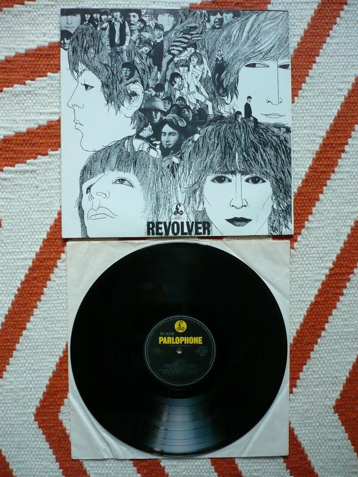 The Beatles Revolver Vinyl Portugal 1980 Press Stereo A1/B2  Matrix LP EXC+