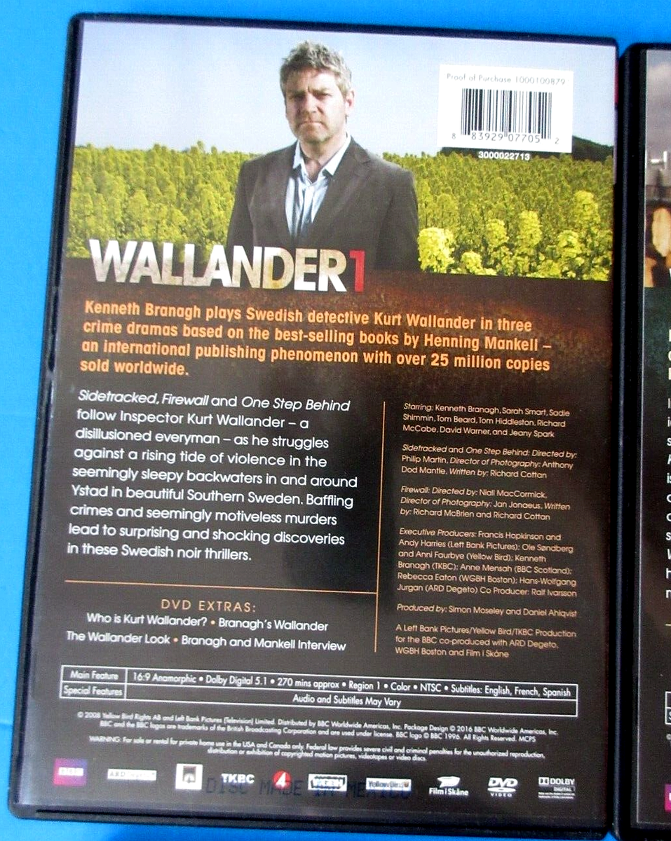 Wallander: The Complete Collection 1 2 3 4 - 8 DVDs 883929558162| eBay