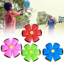 NEW Flying Saucer Ball Strange Deformation Frisbee Pet Magic Decompression Toy