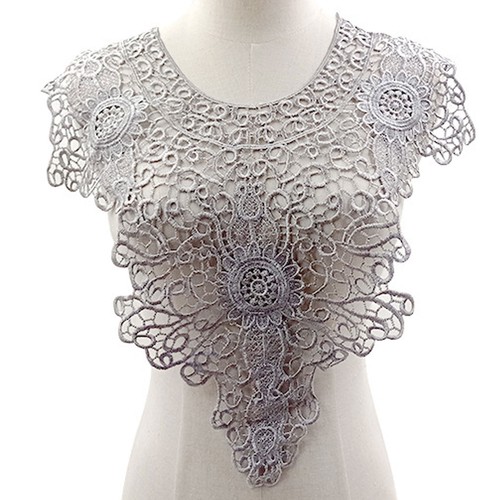 Adorno De Cuello De Tela Guipur Para Fiesta Banquete - Imagen 2 de 18