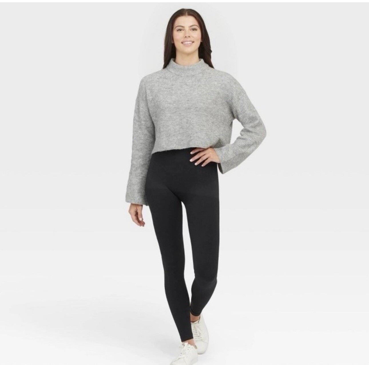 Assets By Spanx Black Seamless Leggings Size XL