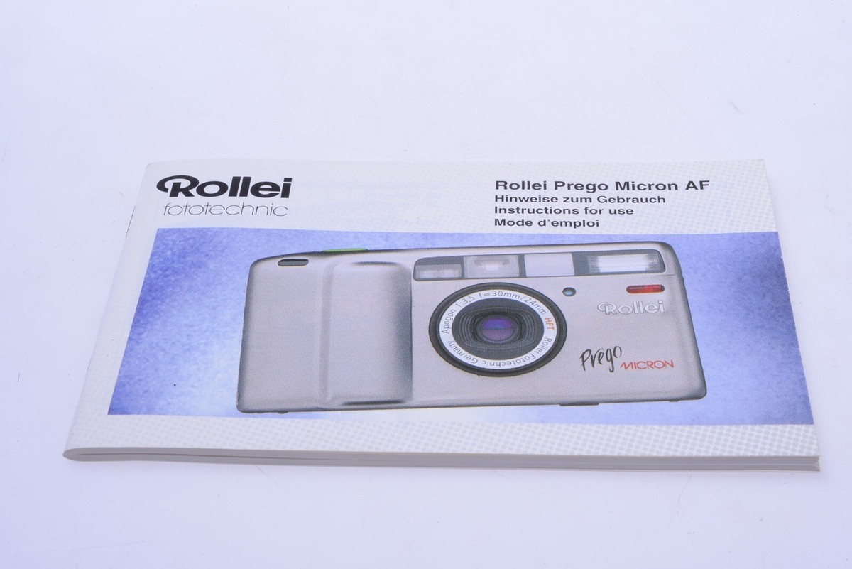 Rollei Prego Micron ✓ ROLLEI, ROLLEIFLEX PREGO MICRON AF CAMERA