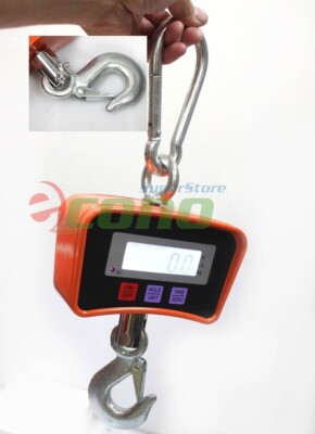 500kg 1100 LBS Digital Hanging Scale Heavy Industrial Crane Scale W/LCD SCREEN