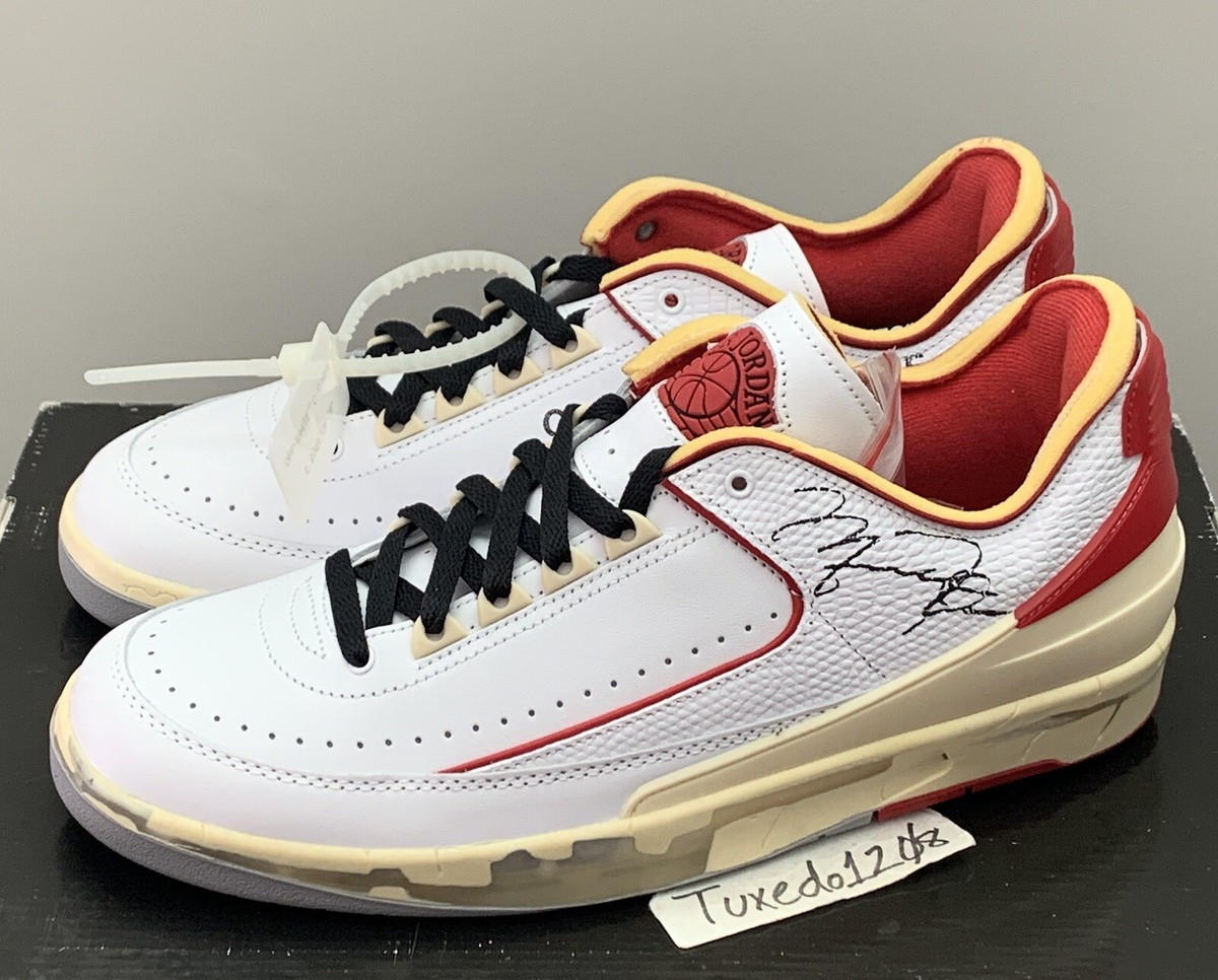 DS Off White x Nike Air Jordan 2 SP sz10.5 Sail/Muslin 1 5 chicago 