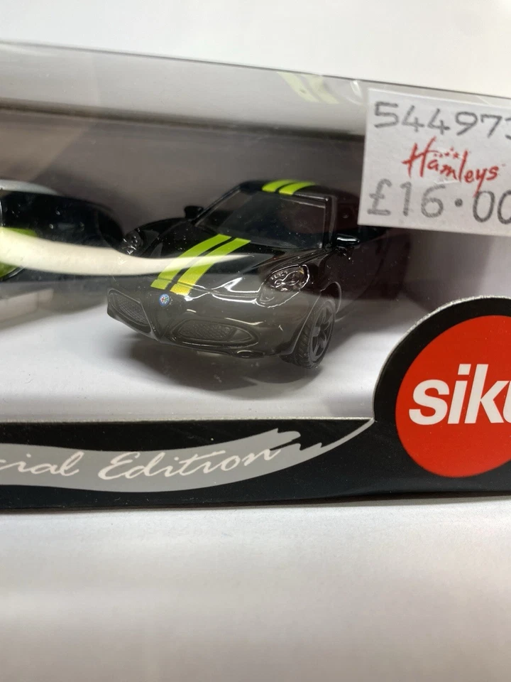 Siku 6309 Negro y Verde Edición Especial Paquete de 2 Incluye Bugatti y Alfa Romeo Foto 3 de 3