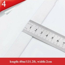 40m Colored Costume Trimming Elastic Stretch Webbing Strap Band Bias Binding