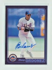 REY ORDONEZ 2019 TOPPS ARCHIVES FAN FAVORITES AUTOGRAPH #FFA-RO 59/150! NY METS!