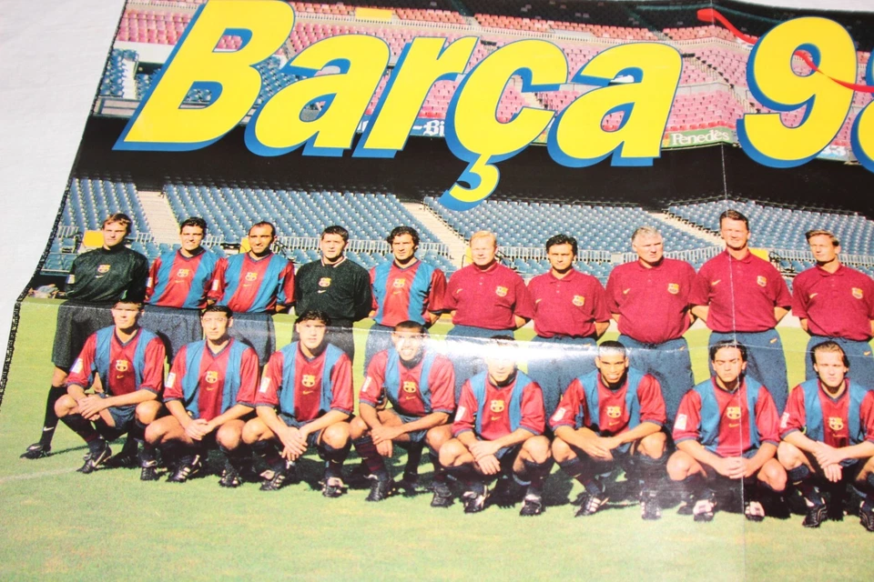 Póster vintage 1998 1999 del F.C. Banderín Barcelona con campeón Foto 2 de 4
