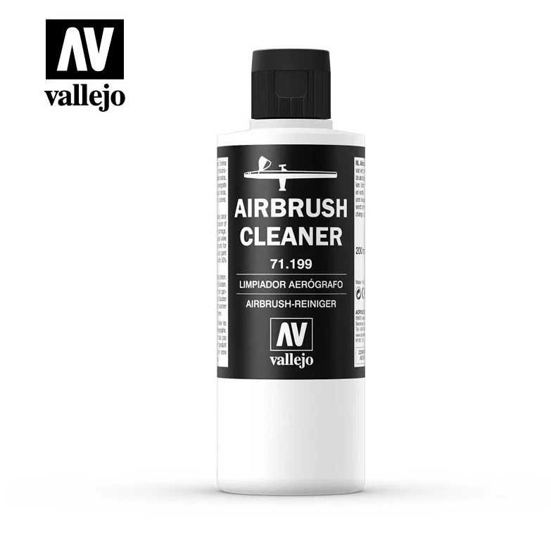 ACRYLICOS VALLEJO Vallejo VAL71199 Airbrush Cleaner Airbrush Reiniger 200 ml (38,25/L)
