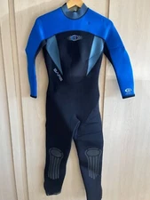 Bare Velocity 5/4 MM Black Blue Womens 12 Wetsuit Scuba Diving NWT New
