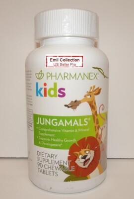 Nu Skin Pharmanex Kids Jungamals Dietary Supplements 90 Chewable Tablets