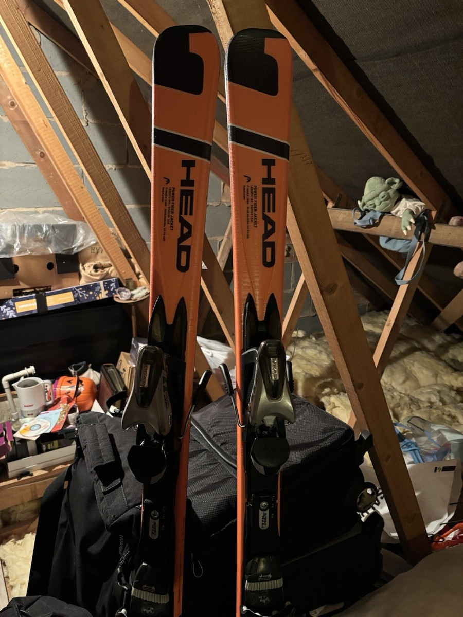 head Power Fiber Jacket Skis 163 Long, sticks and ski bag - Main Image