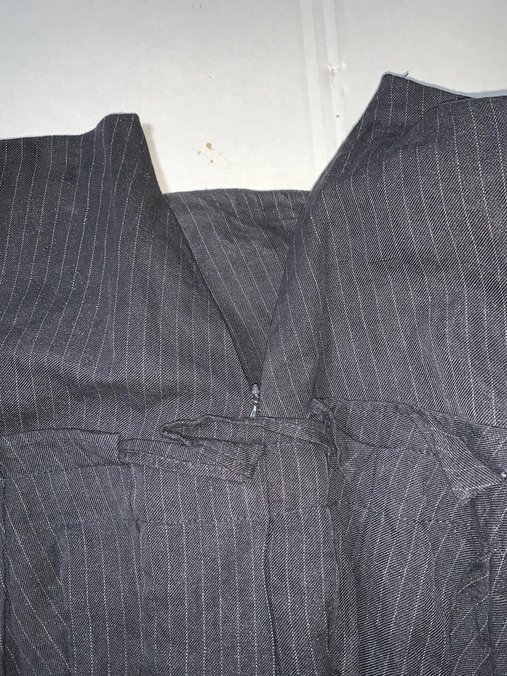 De segunda mano - Falda Lilith en capas con cremallera lateral mezcla de algodón/lino para mujer (talla M/40) Foto 4 de 4