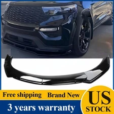 Front Bumper Lip Part Accessories Splitter Spoiler For Ford Explorer ST Body