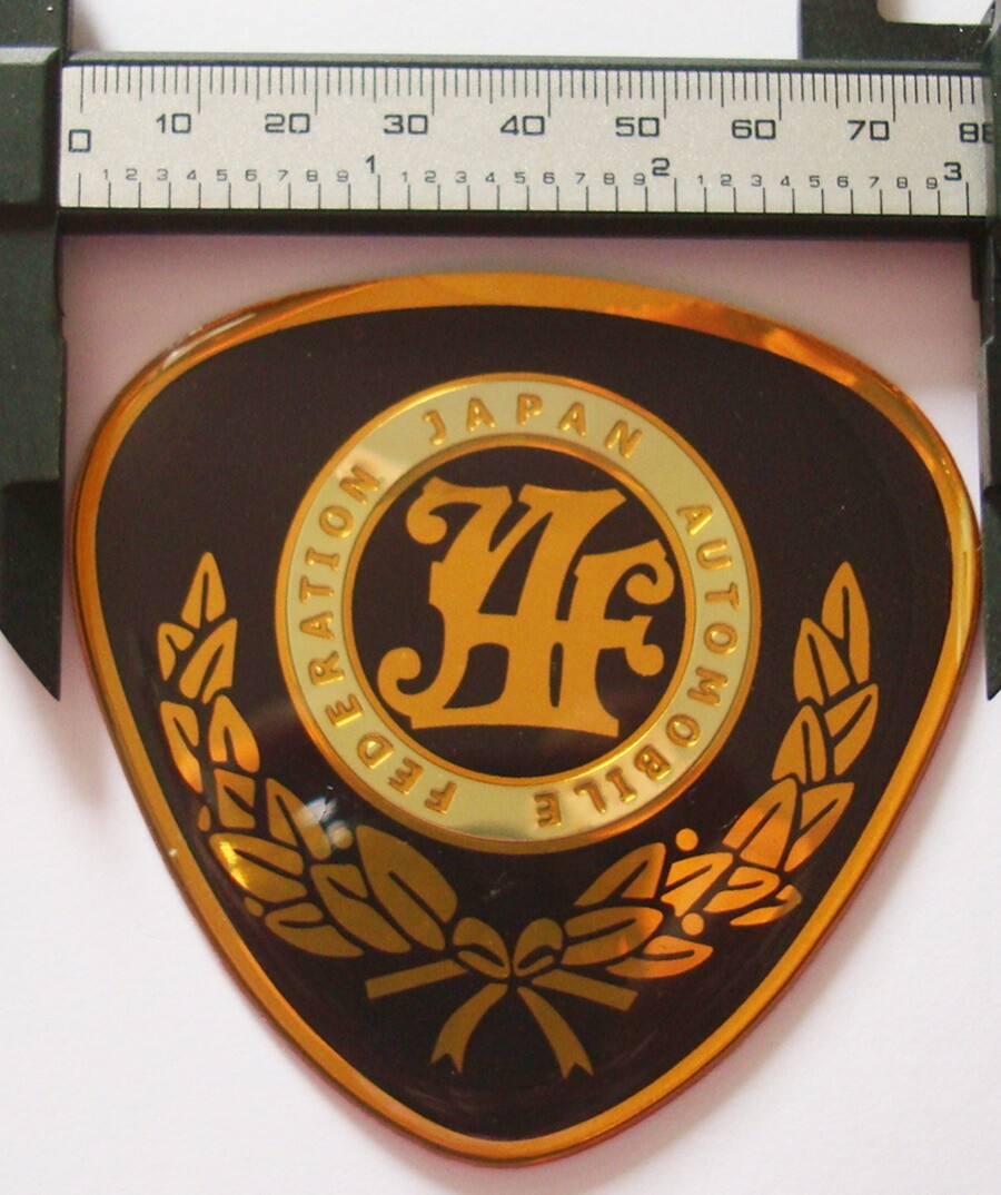 JAF Japan Automobile Federation JDM Car Logo Triangle Emblem