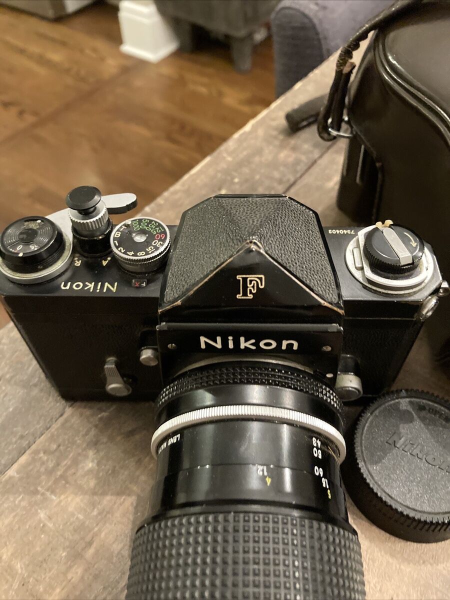 Nikon F Eye Level Black 35mm SLR Camera w/ Nikkor 43-86mm Nikon F Eye Level Black 35mm SLR Camera w/ Nikkor 43-86mm