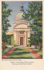 Postcard Art Chapel United States Naval Academy by Ruth Perkins Safford