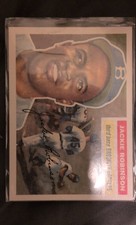 1956 Topps - Jackie Robinson #30 Gray Back