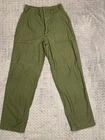 Vtg US Military Pants 30 X 31 Measure 26 x 27.5 Green Army OG 107 Vietnam 1970