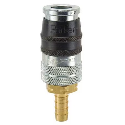 Parker Ez-371-6Hb Quick Connect, Socket, 3/8'' Body, 3/8'' Barb