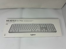 Logitech MX Keys S for Mac Wireless Illuminated Keyboard Pale Gray NEW IN BOX!