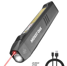 Mossy Oak Rechargeable Flat Flashlight 1200LM Slim LED Work Light w/ Magnet  Cl