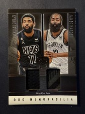 2024 Silhouette Duo Memorabilia game-used Harden and Kyrie Brooklyn Nets