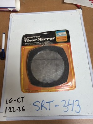 Custom Accessories 71118 Car Sun Visor 5.5 Clip on Mirror, Fits All Vehicles NOS