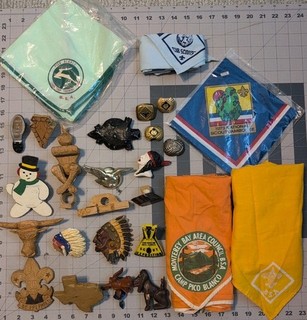 Lote de pañuelos y toboganes vintage BSA Boy Scouts (años 50 en adelante) #MILITAR