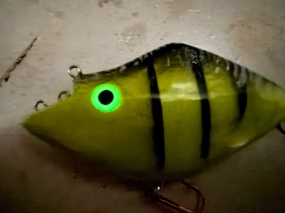 Handmade Wobbler 11cm in FireTiger Pattern Original Peter Biedron 3 Eyelets!