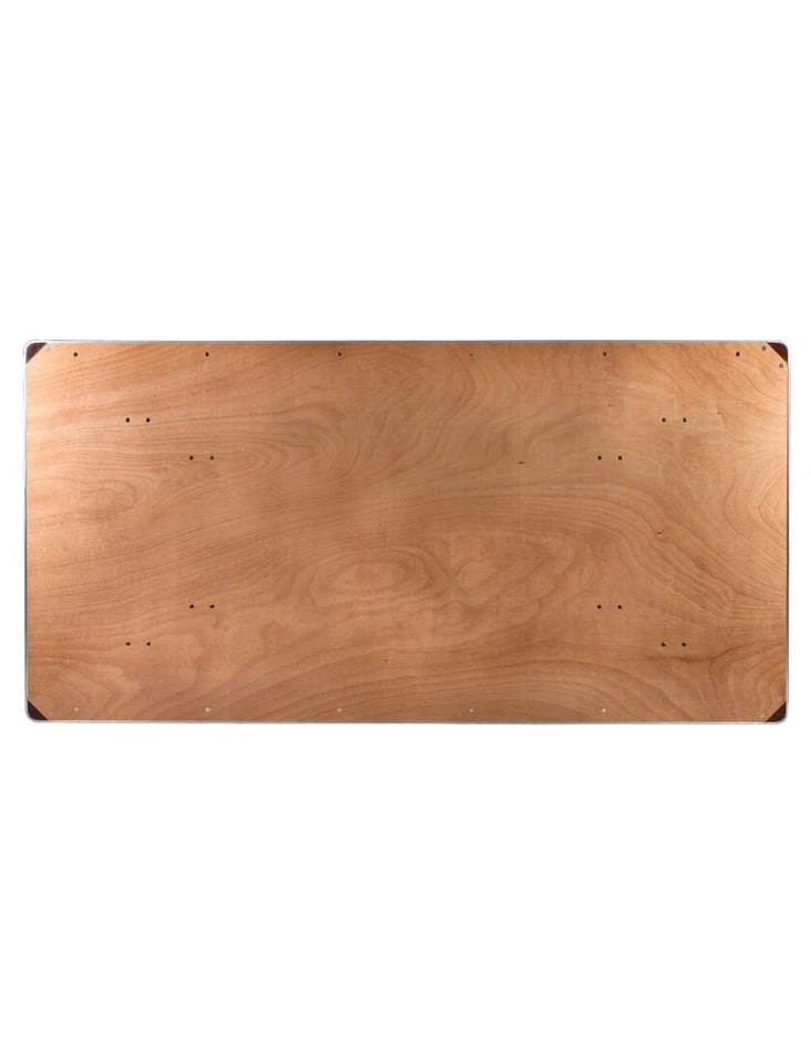 8' x 4' Rectangle CornerMax Plywood Folding Table by Chivari - Image 4 of 4