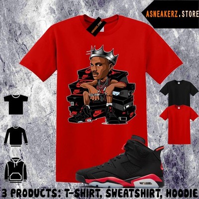 Tee Shirt Matching AJ 6 Infrared Salesman 2026 Match Sneaker MJ Sneakerhead King
